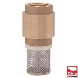 VALVULA PICHANCHA CON CANASTILLA ACERO INOXIDABLE 25 DICA 4045R25  901D-4045R25
