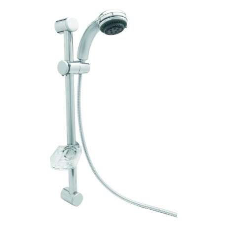 REGADERA DE TELEFONO CON BARRA MURAL CROMO DICA 3008BM  901D-3008BM