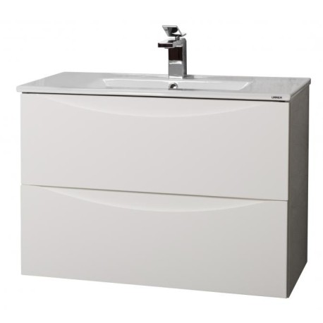 Gabinete suspendido doble cajon con lavabo ceramico y espejo  URREA 901AD-GB920GB24