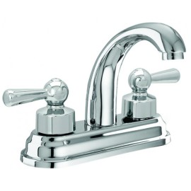 Mezcladora de 4" para lavabo con manerales de palanca NIZA    55PN   URREA 901AD-55PN