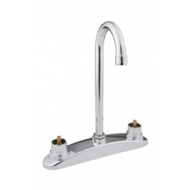 Mezcladora de 8" para cocina cuello de ganso con cubierta / No incluye manerales    320   URREA 901AD-320