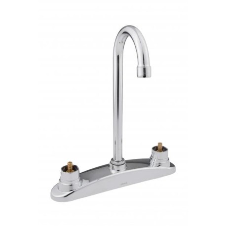 Mezcladora de 8" para cocina cuello de ganso con cubierta / No incluye manerales    320   URREA 901AD-320