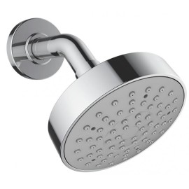Regadera redonda de 10 cm con brazo y chapeton    3026B   URREA 901AD-3026B