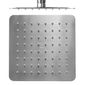 Regadera de plato cuadrada SUPER SLIM INOX de 20cm    2221INOX   URREA 901AD-2221INOX