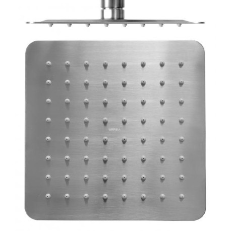 Regadera de plato cuadrada SUPER SLIM INOX de 20cm    2221INOX   URREA 901AD-2221INOX