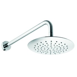 Regadera de plato redonda de 20cm con brazo y chapeton VERMONT    2095B9   URREA 901AD-2095B9