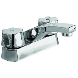 Mezcladora de 4" para lavabo con manerales QUEEN    46QC   URREA 901AC-46QC