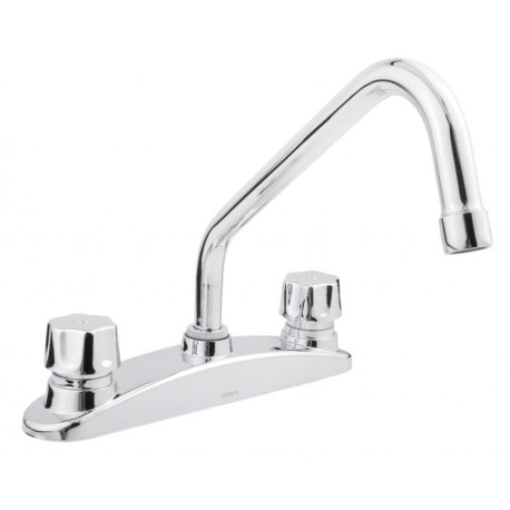 Mezcladora de 8" para cocina con cubierta y manerales QUEEN    318QC   URREA 901AC-318QC