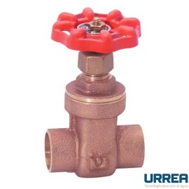 VALVULA DE COMPUERTA SOLDABLE DE BRONCE 13MM 200PSI       URREA 901C-78313