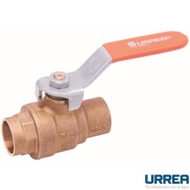VALVULA DE ESFERA SOLDABLE DE LATON 38MM 600PSI       URREA 901C-75538
