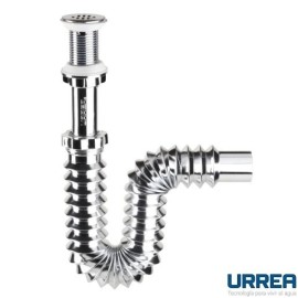 CESPOL FLEXIBLE CON REJILLA DE ACERO INOXIDABLE, SIN BOTE       URREA 901C-3722
