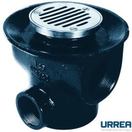 COLADERA TRES BOCAS CON REJILLA REDONDA       URREA 901C-125
