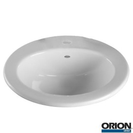 LAVABO ORION SOBRE CUBIERTA VENUS 1 TALADRO BLANCO 901O-52062021