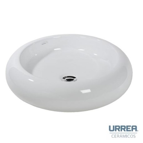 LAVABO SOBREPONER TEMPOS II BLANCO SIN REBOSADERO SIN PERFORACIONES URREA 52154025 901O-52154025