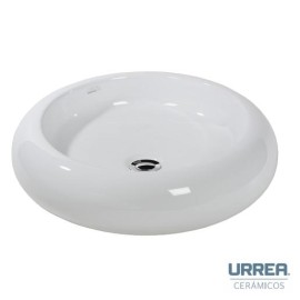 LAVABO SOBREPONER TEMPOS II BLANCO SIN REBOSADERO SIN PERFORACIONES URREA 52154025 901O-52154025