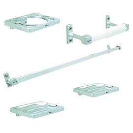 JUEGO DE ACCESORIOS PARA BANO 5 PZ CROMO DICA 4900  901D-4900