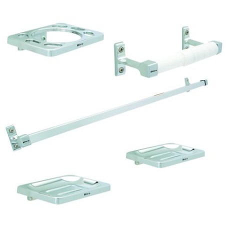 JUEGO DE ACCESORIOS PARA BANO 5 PZ CROMO DICA 4900  901D-4900