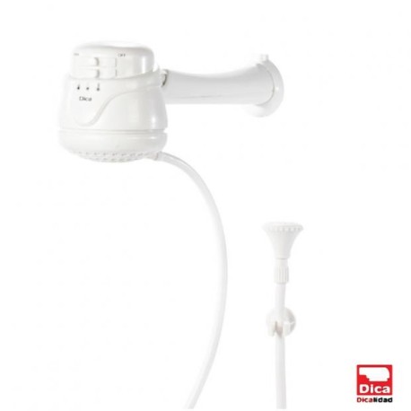REGADERA ELECTRICA DICA 3 TEMPERATURAS CON BRAZO, CHAPETON Y REGADERA DE MANO BLANCA 4530EL  901D-4530EL