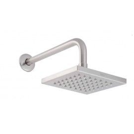 REGADERA CON BRAZO Y CHAPETON LIMPIA FACIL ACERO INOXIDABLE DICA 4513B9  901D-4513B9