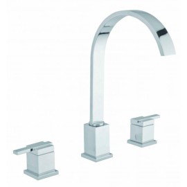 MEZCLADORA PARA LAVABO TALADROS SEPARADOS CROMO DICA 4256  901D-4256