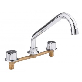 MEZCLADORA PARA FREGADERO 8" SIN CUBIERTA CON MANERALES CROMO DICA 4319  901D-4319