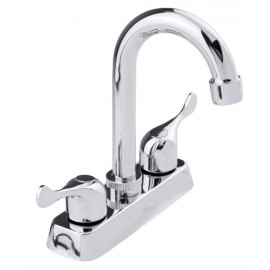 MEZCLADORA PARA LAVABO 4" TIPO BAR CON CUBIERTA Y MANERALES CROMO DICA 4084  901D-4084