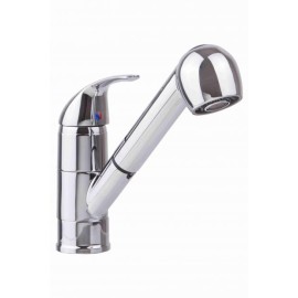 MONOMANDO PARA FREGADERO NARIZ RETRACTIL CROMO DICA 4081  901D-4081