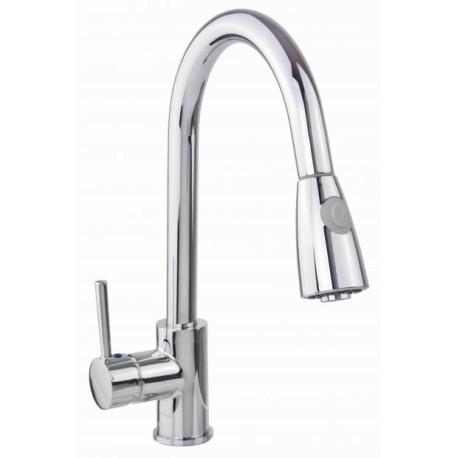 MONOMANDO PARA FREGADERO DICA ECOLOGICA 395MM CROMO NARIZ RETRACTIL 4082  901D-4082