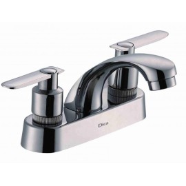 MEZCLADORA PARA LAVABO 4" CON CUBIERTA Y MANERALES DE PALANCA CROMO DICA 4056  901D-4056