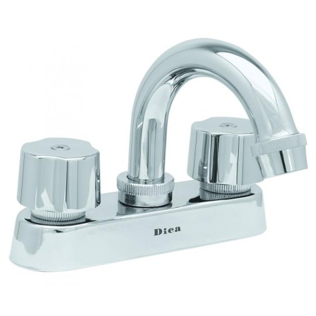 MEZCLADORA PARA LAVABO 4" TIPO BAR CROMO DICA  4048BARV  901D-4048BARV