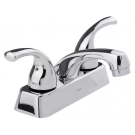 MEZCLADORA PARA LAVABO 4" CON CUBIERTA Y MANERALES DE PALANCA CROMO DICA 4054  901D-4054