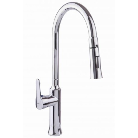 MONOMANDO PARA FREGADERO DICA ECOLOGICO 465MM CROMO NARIZ RETRACTIL 4083  901D-4083